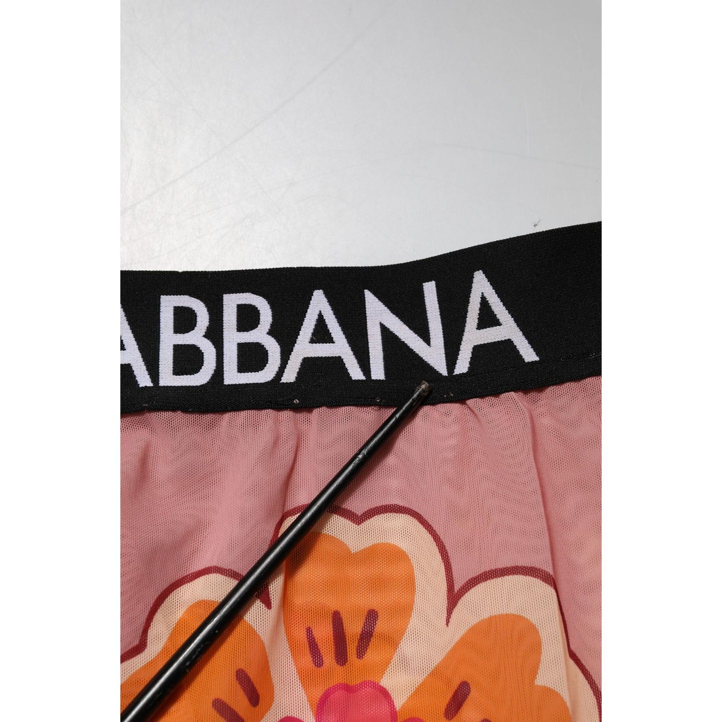 Dolce & Gabbana Pink Floral Leggings Stretch Waist Pants