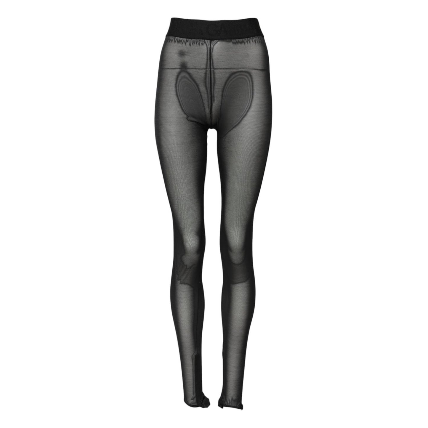 Dolce & Gabbana Black Nylon Leggings Stretch Pants