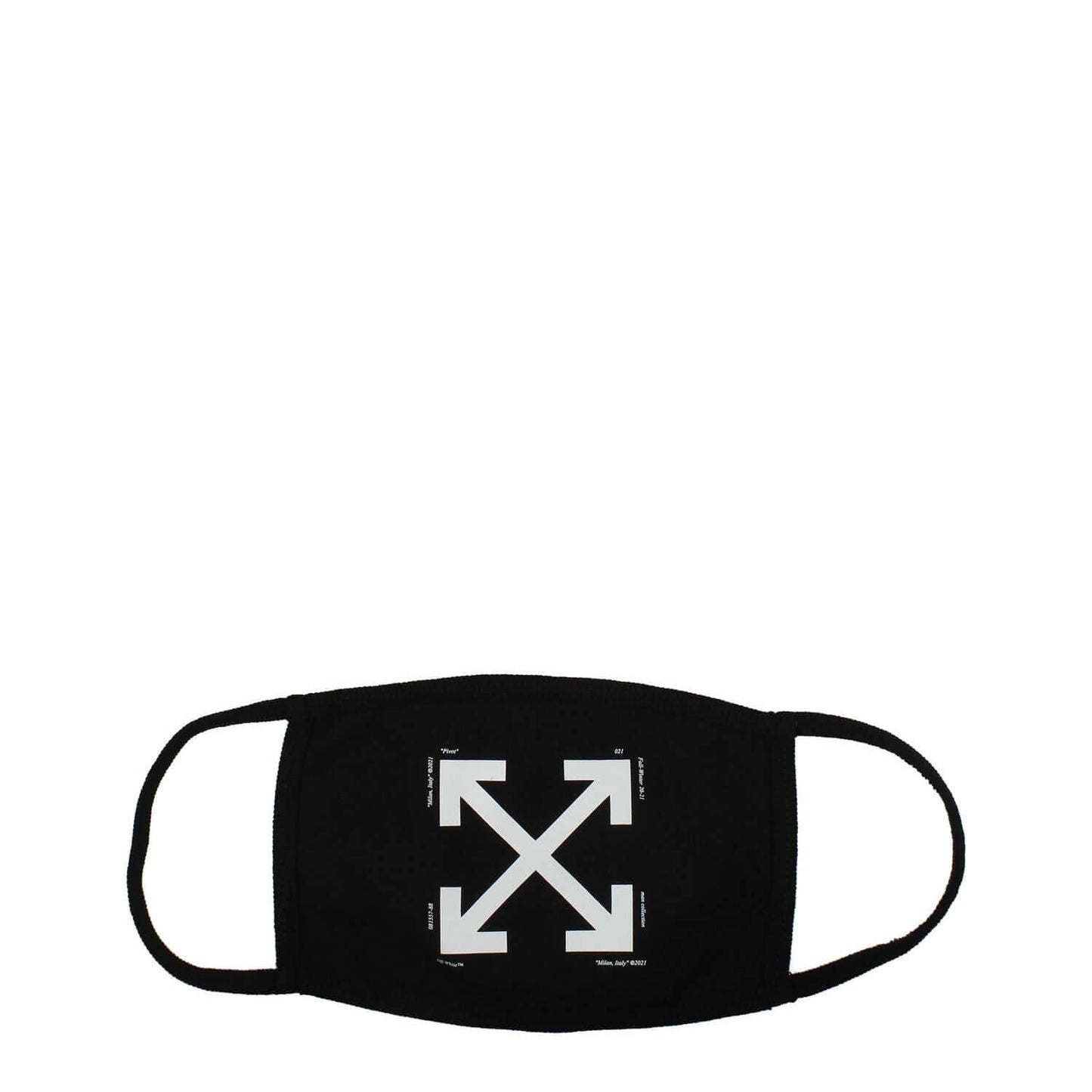 Off-White Black Cotton Facemask