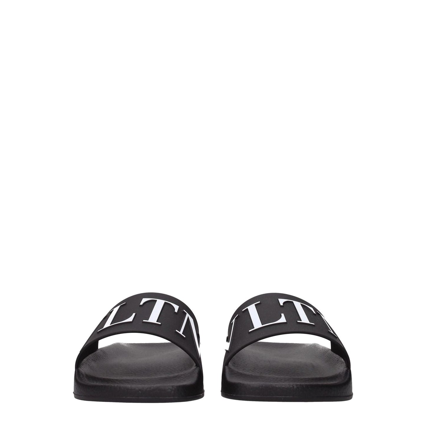 Valentino Garavani Black Cotton Slippers