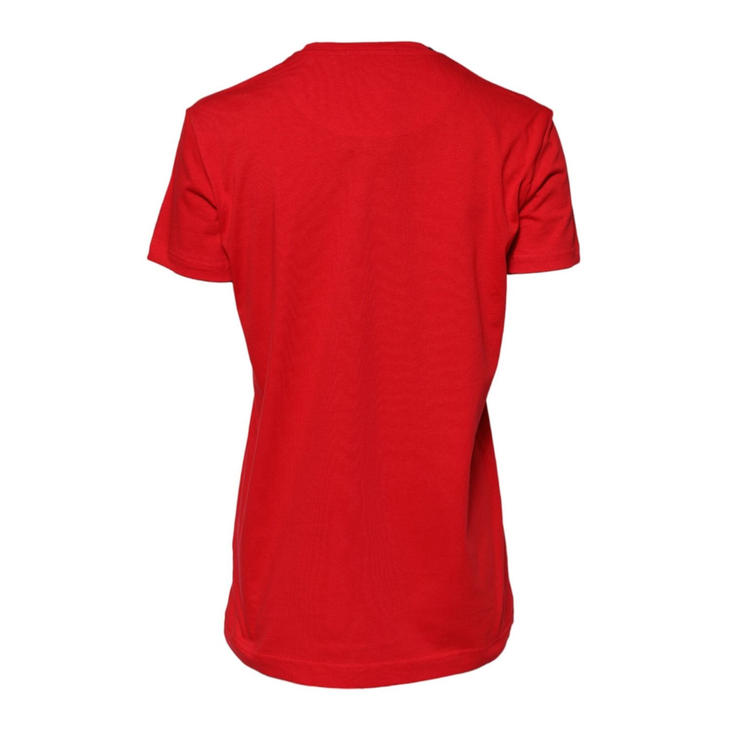 Dolce & Gabbana Red Plain Crew Neck Short Sleeves T-shirt