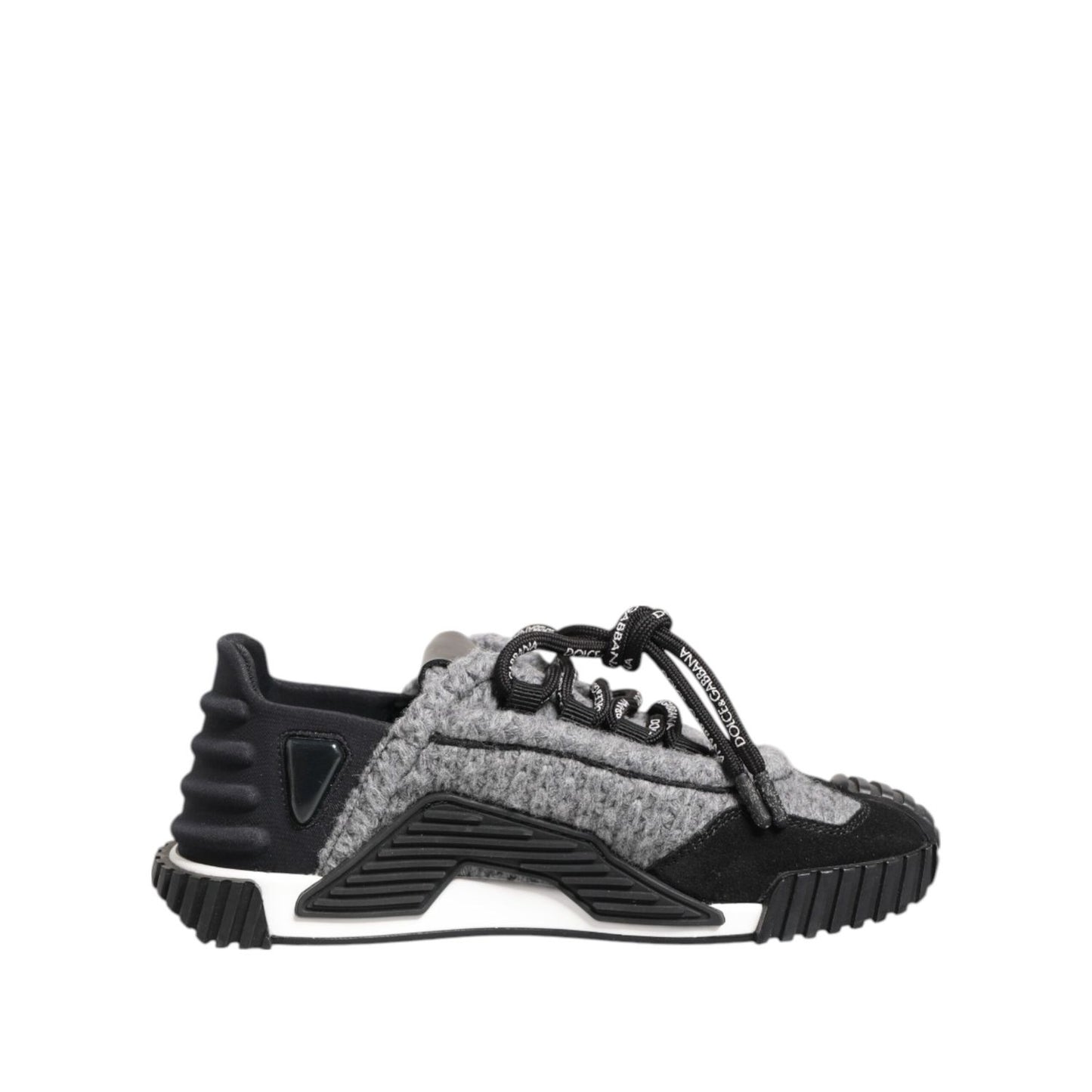 Dolce & Gabbana Black Gray NS1 Low Top Sneakers Shoes