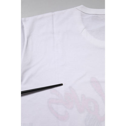 Dolce & Gabbana White DG Loves Moscow Crew Neck T-shirt