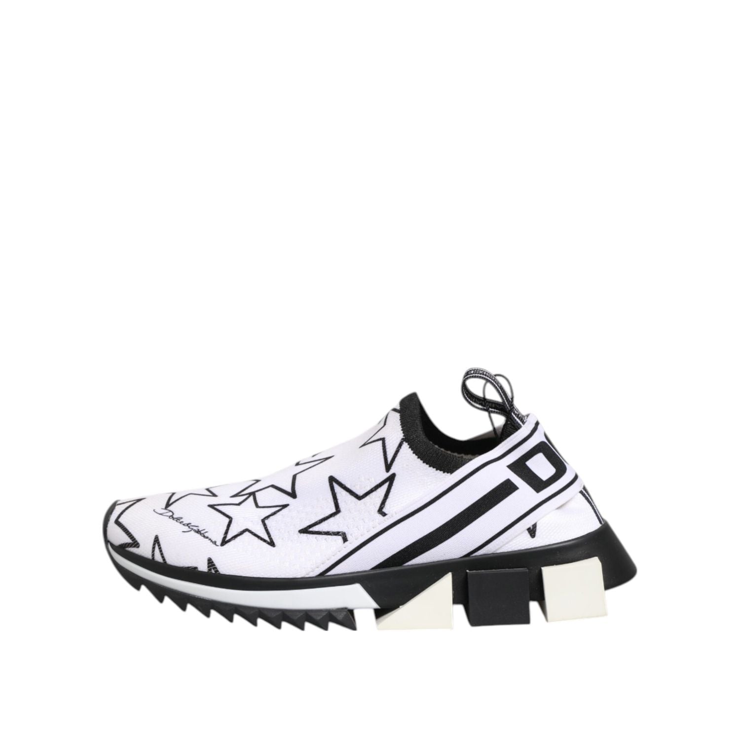 Dolce & Gabbana White Stars Sorrento Low Top Sneakers Shoes