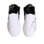 Dolce & Gabbana White Black Low Top Sorrento Sneakers Shoes