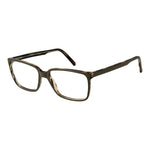 Andy Wolf Brown Unisex Glasses Frame, full-rim acetate, rectangle style, demo lenses, includes branded case.