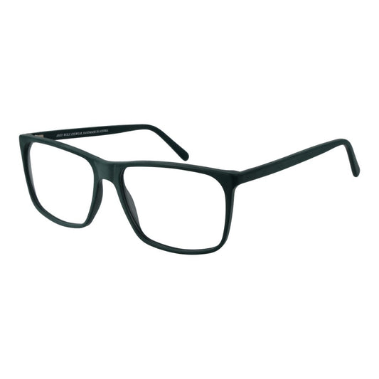 Andy Wolf Green Unisex Glasses Frame with full-rim acetate, rectangle design in green.