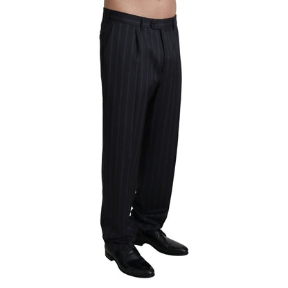 Dolce & Gabbana Gray Wool Blend Formal Trousers Pants