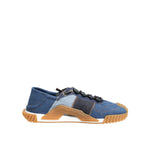 Dolce & Gabbana Blue Lace Up Low Top NS1 Sneakers Shoes, men's denim sneakers with rubber sole and lace up closure, made in Italy