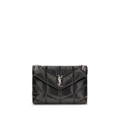 Saint Laurent Black Lamb Ovis Aries Aries Shoulder Bag