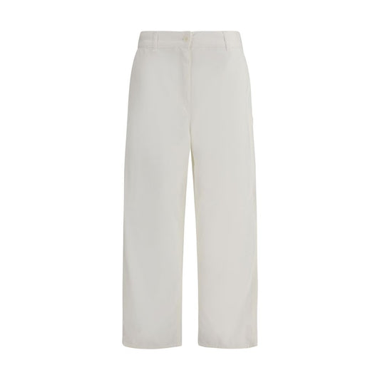 The Row Cream Cotton Cargo Pants