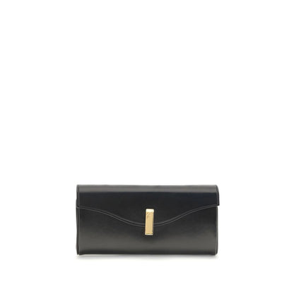 Giuseppe Zanotti Black Leather Clutch Bag