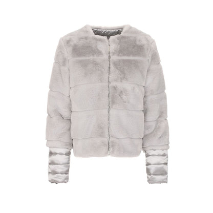 Maison Espin Gray Polyester Jackets & Coat