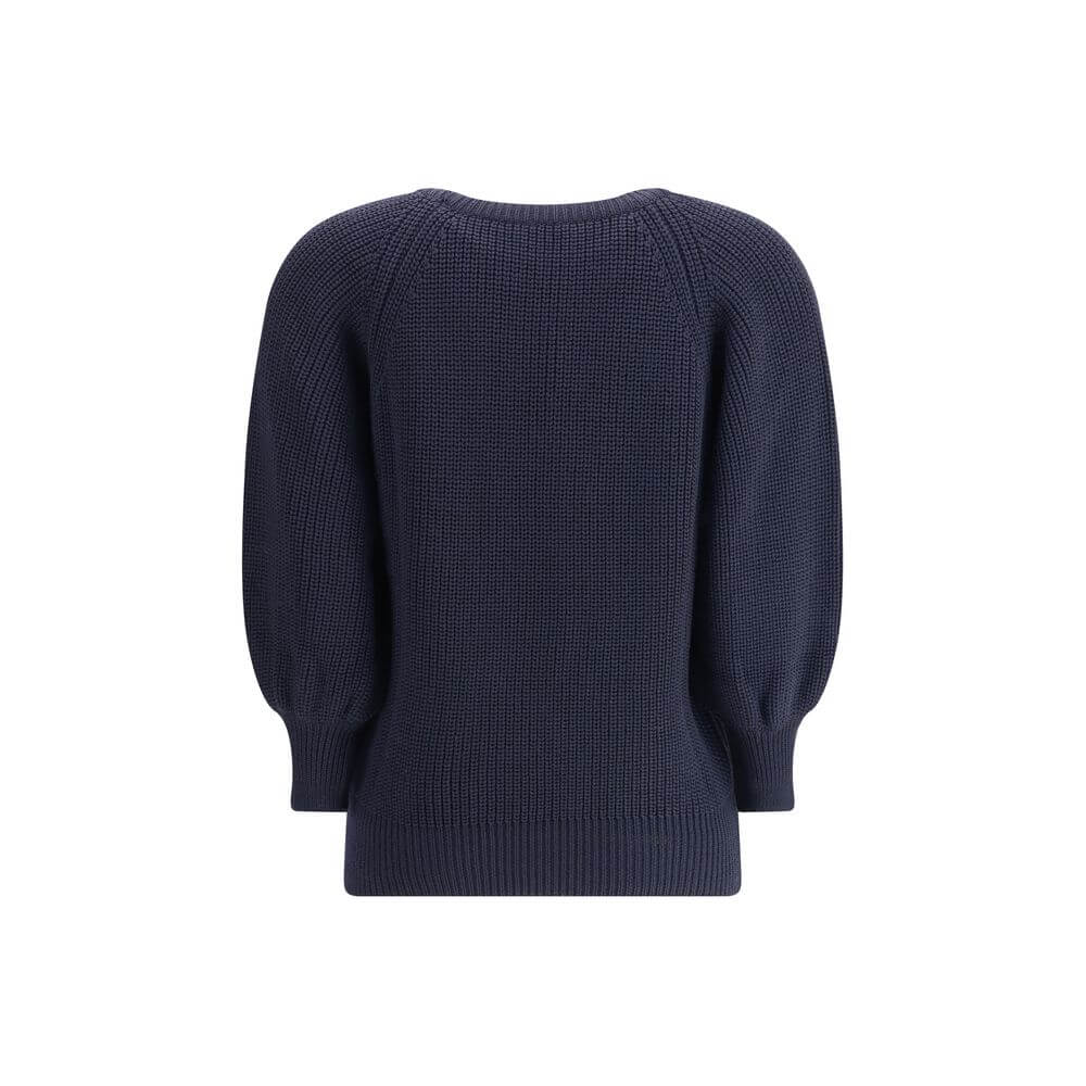 Ella Blue Merino Wool Sweater