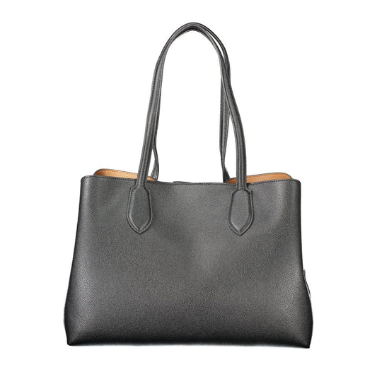 Twinset Black Polyethylene Women Handbag with double handles and elegant design