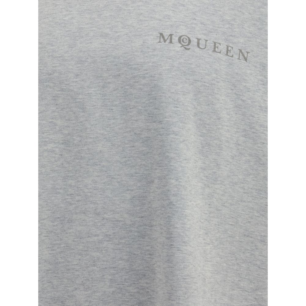 Alexander McQueen Gray Cotton T-Shirt