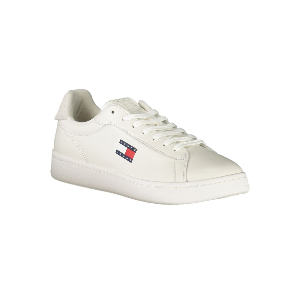 Tommy Hilfiger White Leather Men Sneaker