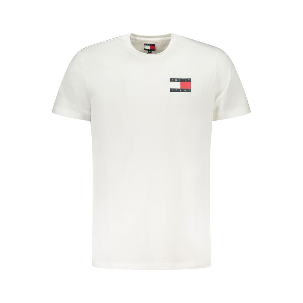 Tommy Hilfiger White Cotton Men T-Shirt