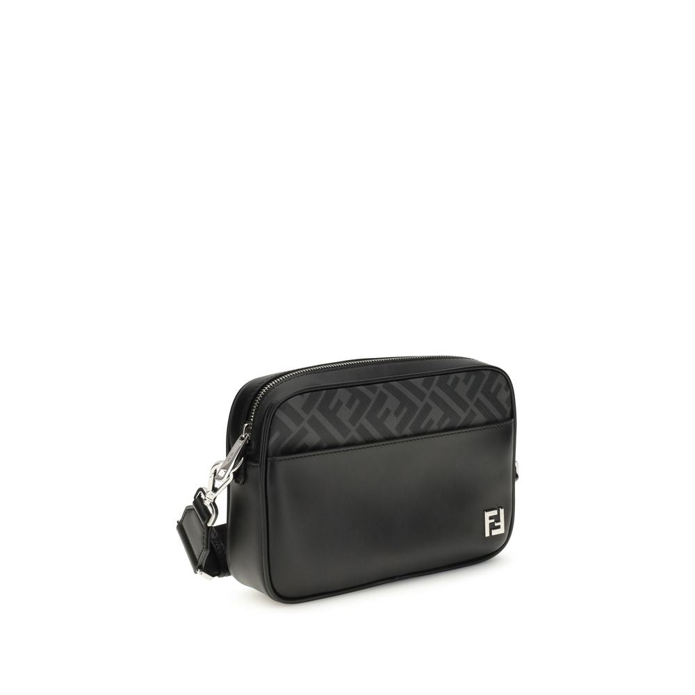 Fendi Black Leather Shoulder Bag