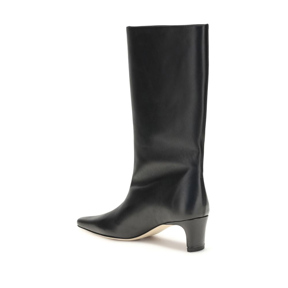 Staud Black Lamb Ovis Aries Aries Boots