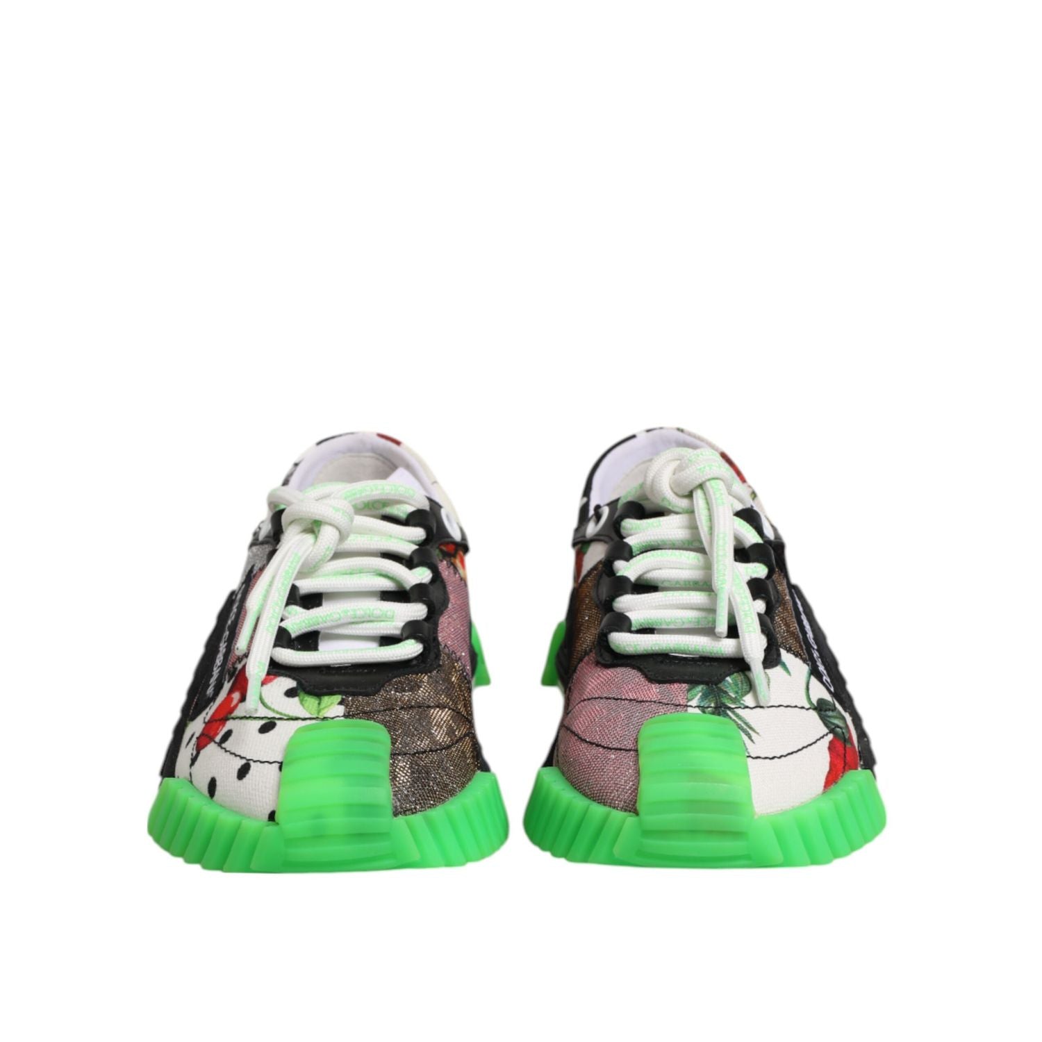 Dolce & Gabbana Multicolor DG Logo Leopard Cherry Sneaker Shoes