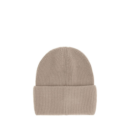 Moncler Beige Wool Beanie