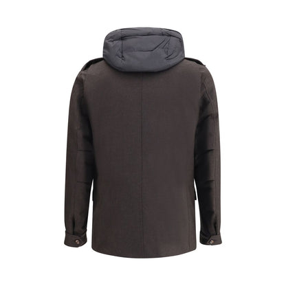 MooRER Brown Fleece Wool Coat