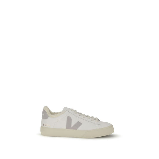 Veja White Calf Leather Bos Taurus Low Top Sneakers