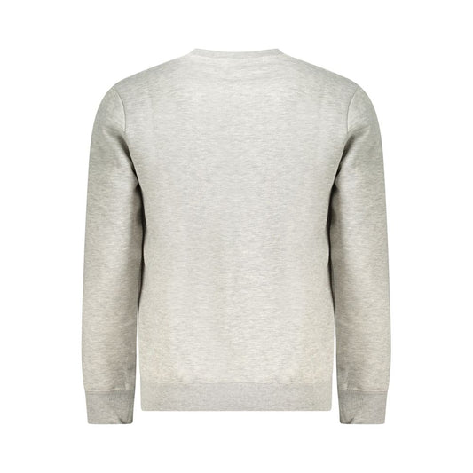 Back view of Norway 1963 Gray Cotton Men Sweater showcasing its sleek design and premium material.