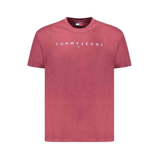 Tommy Hilfiger Red Cotton Men T-Shirt