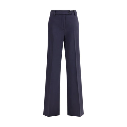 True Royal Blue Viscose Flared Pants