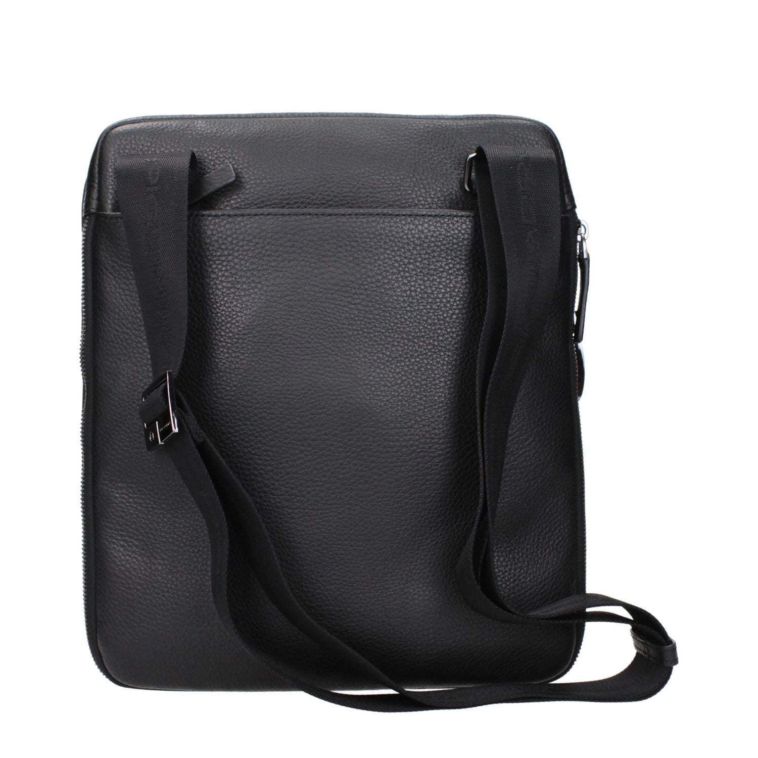 Piquadro Black Leather Crossbody Bag