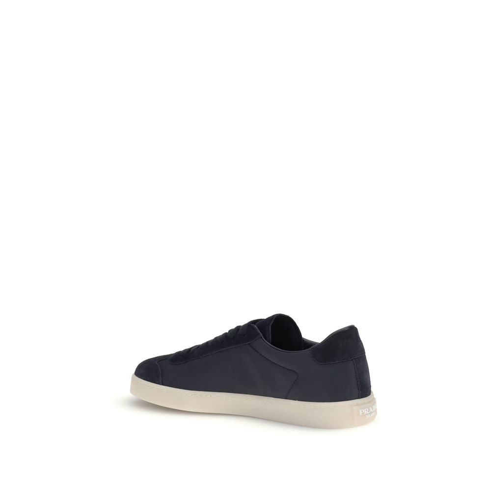 Prada Blue Polyamide Low Top Sneakers