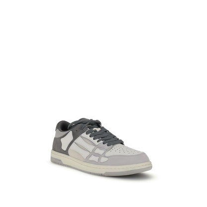 Amiri Gray Calf Leather Bos Taurus Low Top Sneakers