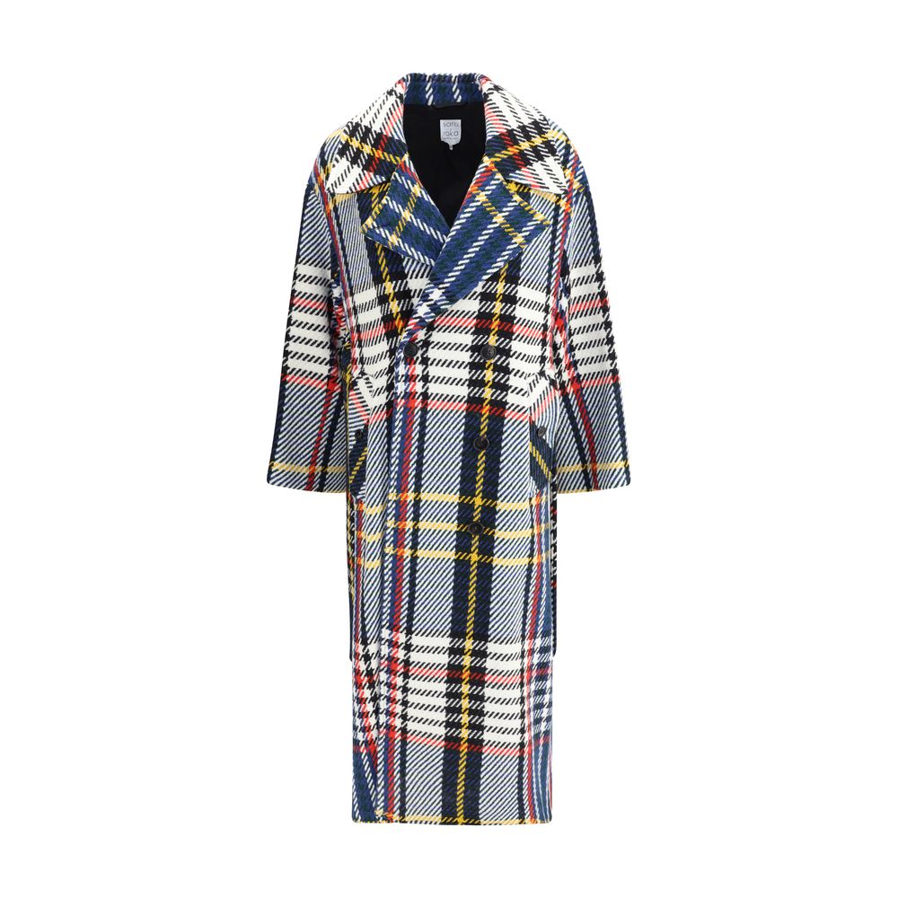 Sara Roka Multicolor Wool Coat