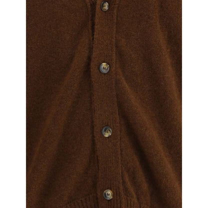 Laneus Brown Cashmere Cardigan