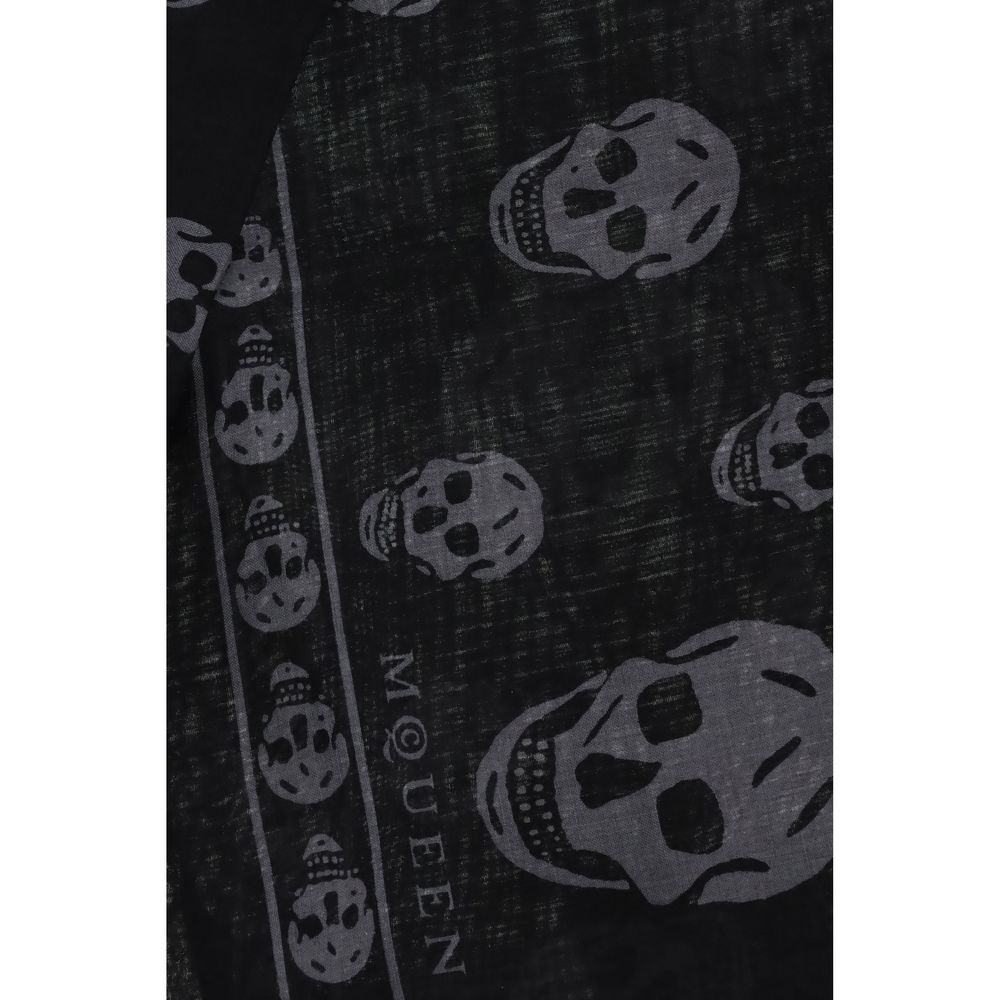 Alexander McQueen Black Modal Scarf