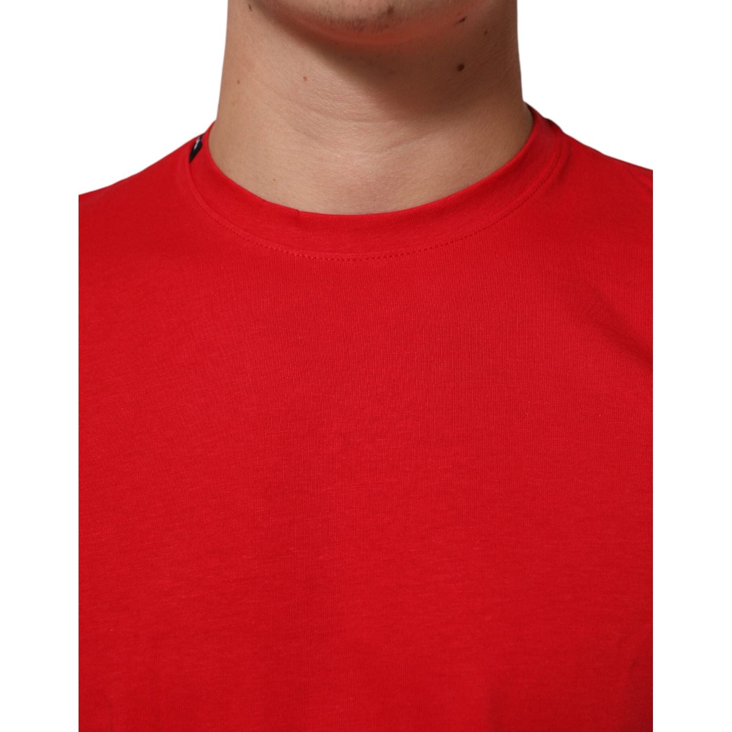 Dolce & Gabbana Red Goodluck 2023 Cotton Crew Neck T-shirt