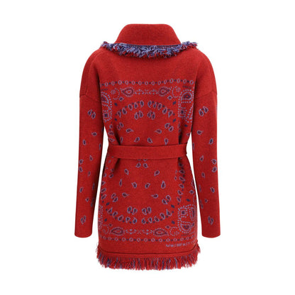 Alanui Bordeaux Cashmere Cardigan