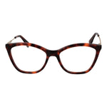 Longchamp Brown Women Glasses Frame, cat eye style, full-rim, brown metal and plastic frame, demo lenses, size 54-17-145