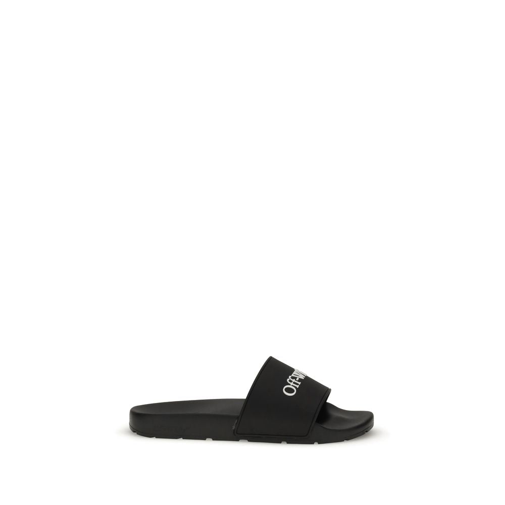 Off-White Black Polyethylene Sandals