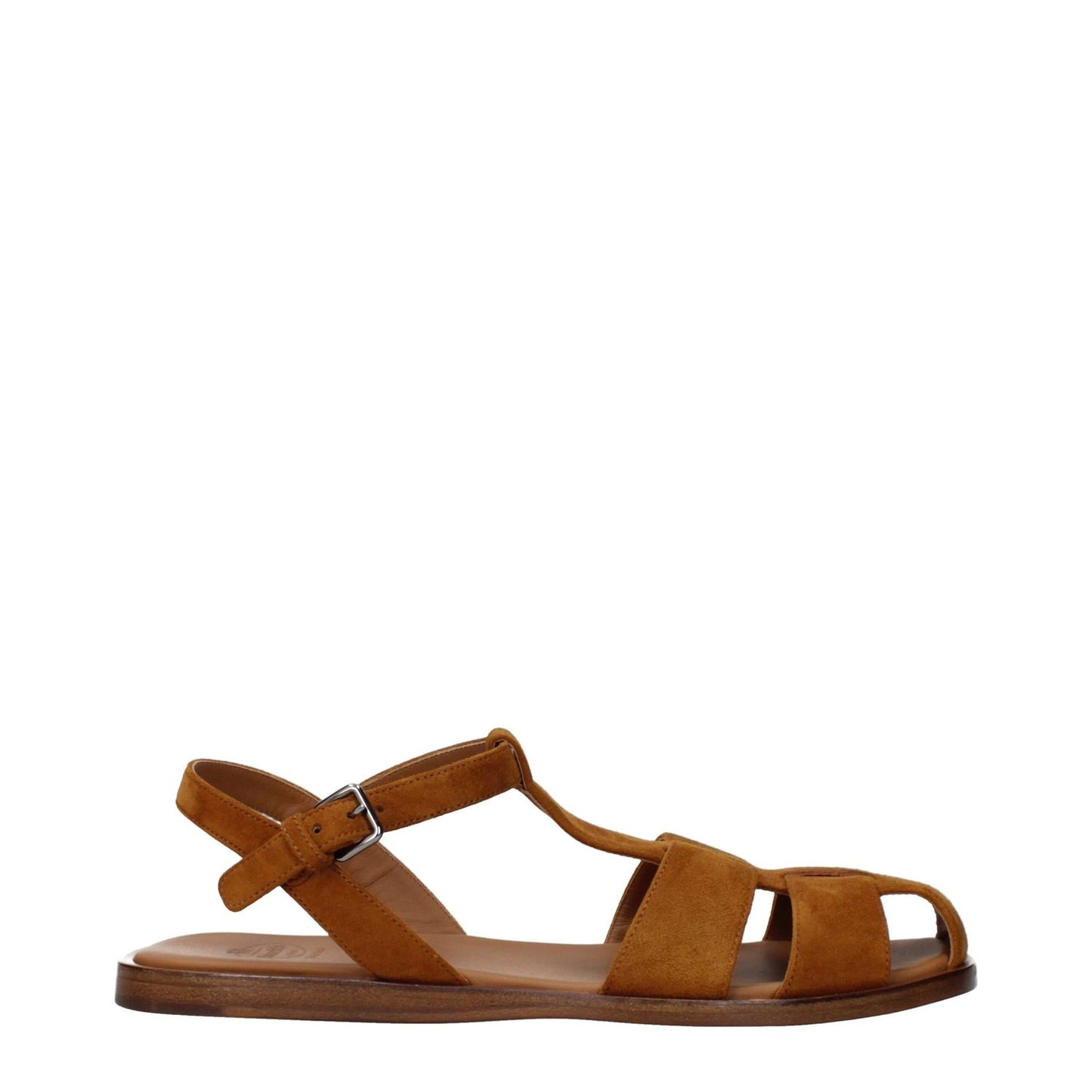 Church's Brown Leather Sandals, suede design, MPN DX01139HVF0AEY, code F84583.