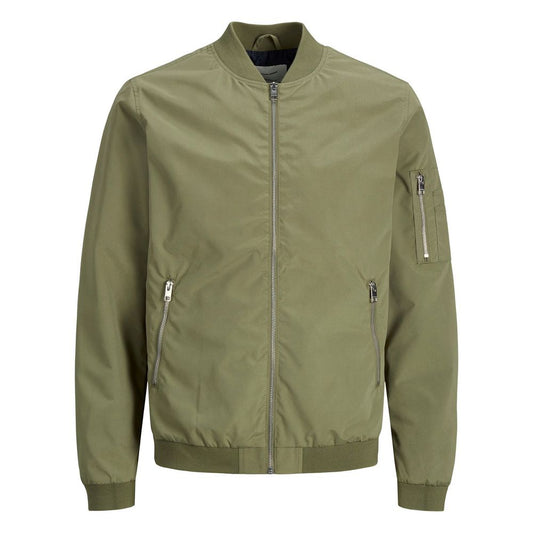 Jack Jones Green Polyester Bomber