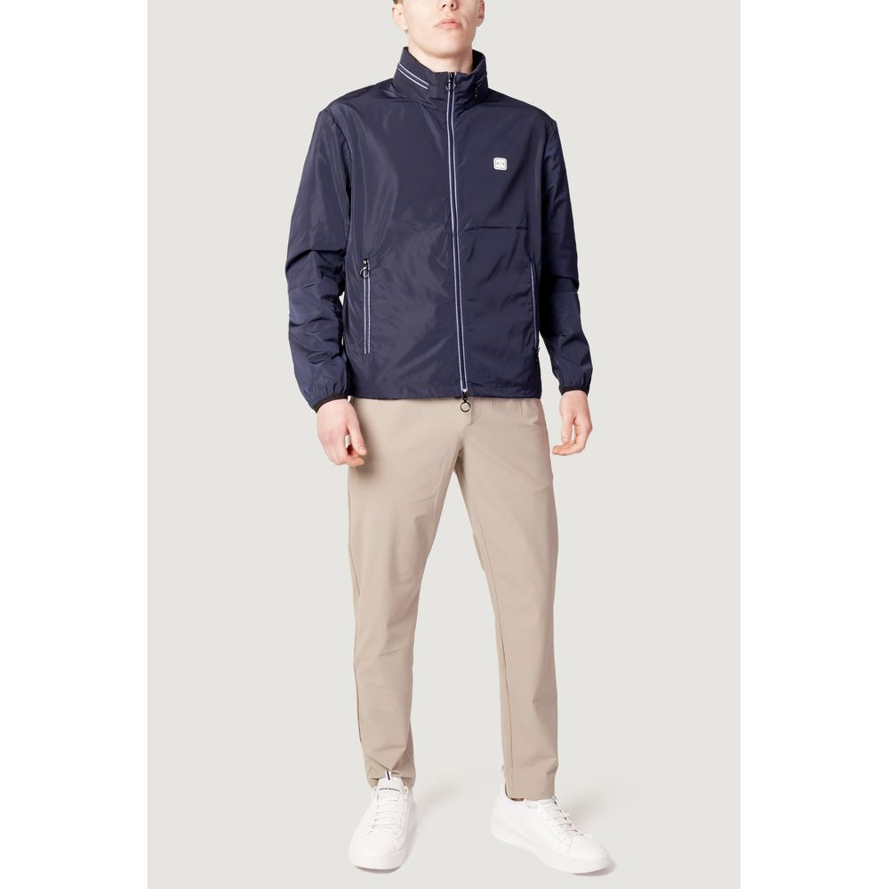 Armani Exchange Blue Polyester Shell Jacket 1728,71956299936,Armani Exchange,Blue,Clothing,IT46 | M,IT48 | L,IT54 | XXL,Jackets & Coats - Clothing,Men,New with tags,Shell Jackets - Jackets & Coats - Clothing