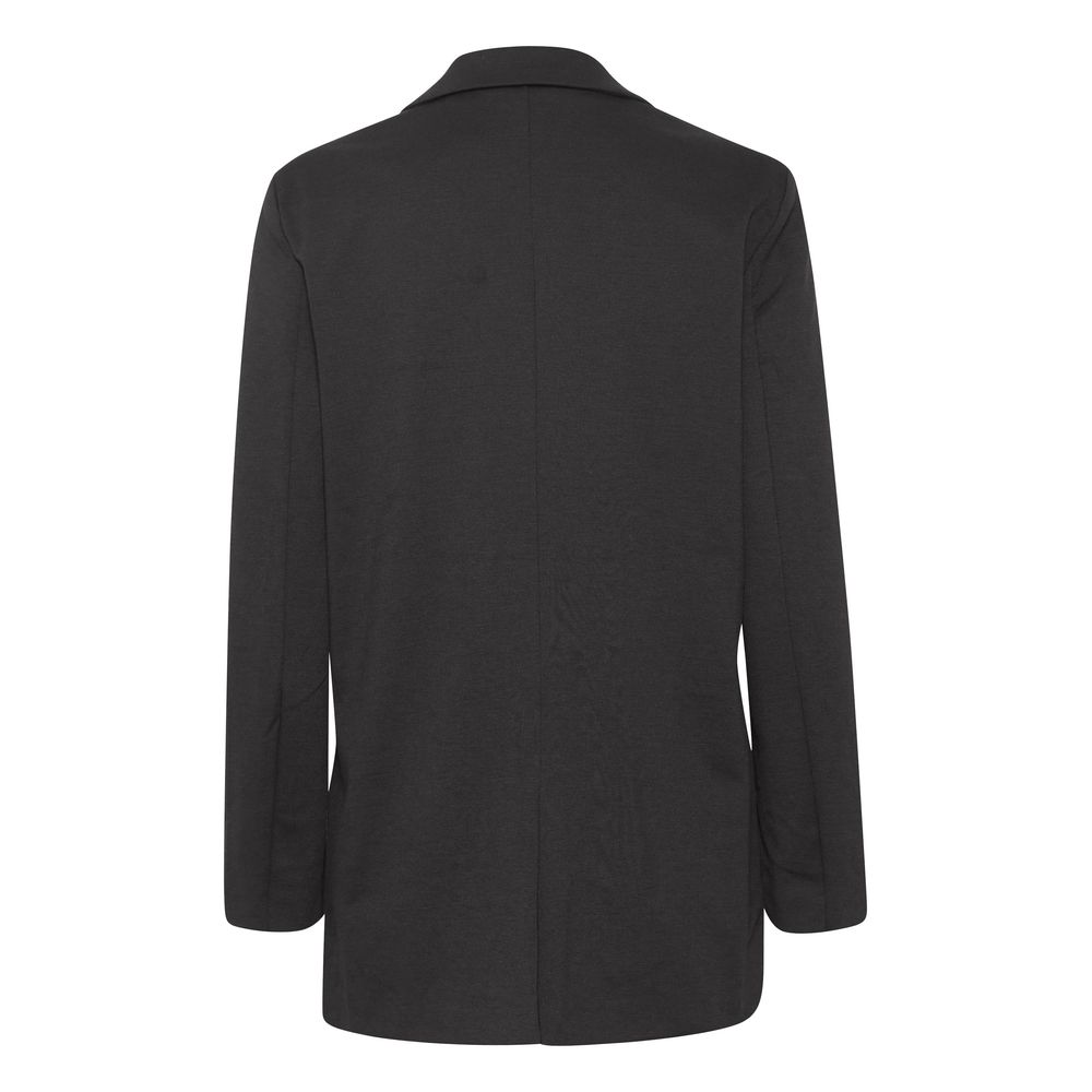 ICHI Black Recycled Polyester Blazer