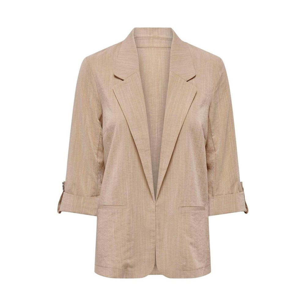 Only Beige Viscose Blazer