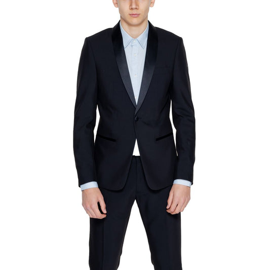 Antony Morato Black Polyester Blazer