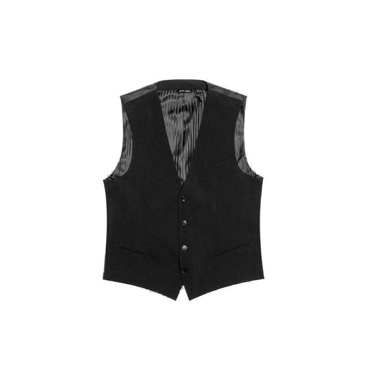 Antony Morato Black Polyester Waistcoat 1728,71956299936,Antony Morato,Black,Clothing,IT44 | XS,IT46 | S,IT52 | XL,Men,New with tags,Suits & Blazers - Clothing,Waistcoats - Suits & Blazers - Clothing