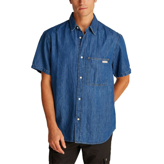 Calvin Klein Jeans Blue Denim Shirt 1728,71956299936,Blue,Calvin Klein Jeans,Clothing,Denim - Shirts - Clothing,IT46 | M,IT48 | L,Men,New with tags,Shirts - Clothing