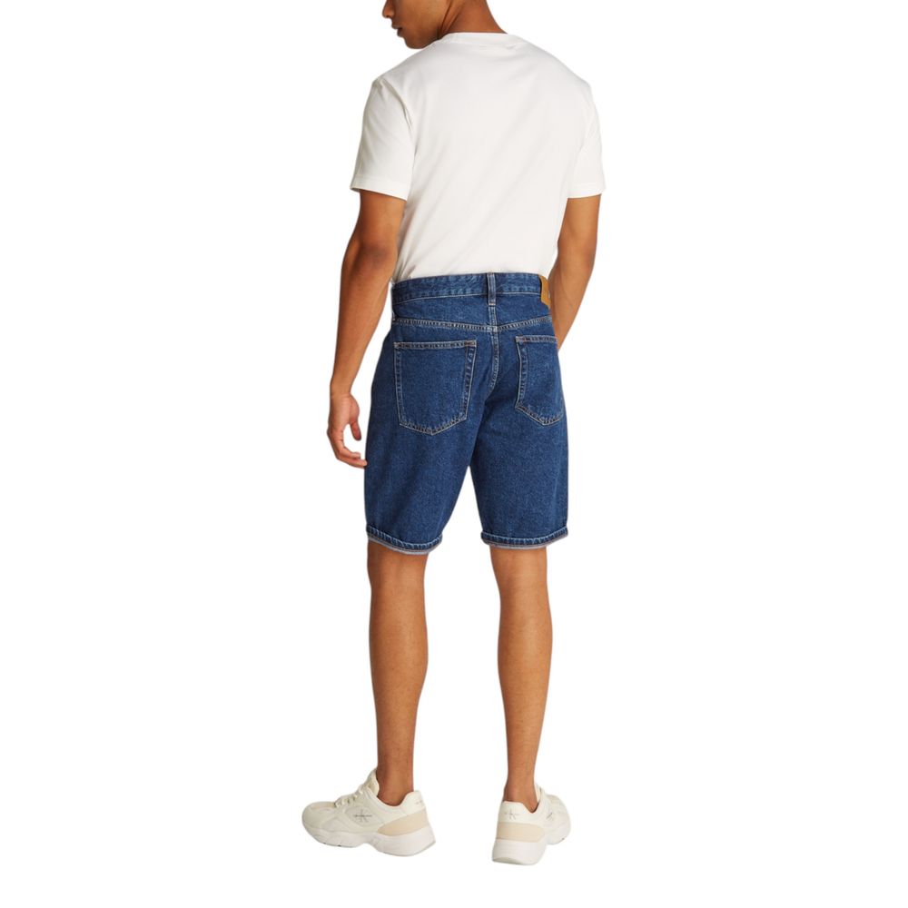 Calvin Klein Jeans Blue Cotton Bermuda Shorts